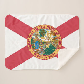 Couverture Sherpa Drapeau d'État de Floride Imprimer Patriotique