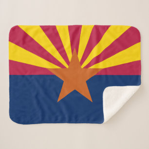 Couverture Sherpa Drapeau d'État de l'Arizona