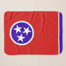 Couverture Sherpa Drapeau d'état du Tennessee Imprimer patriotique
