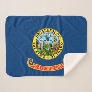 Couverture Sherpa Drapeau D'État Idaho Imprimer Patriotique