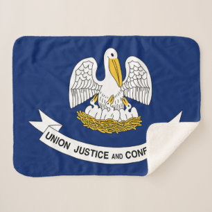 Couverture Sherpa Drapeau d'État Louisiane Imprimer Patriotique