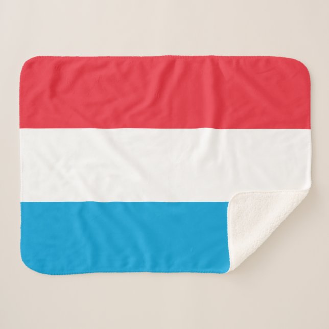 Couverture Sherpa Drapeau du Luxembourg (Devant (Horizontal))