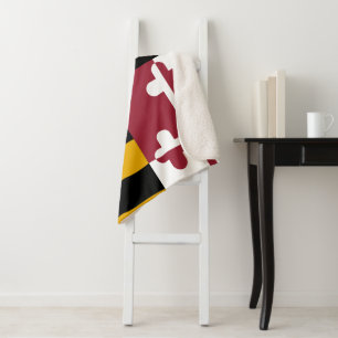 Couverture Sherpa Drapeau du Maryland