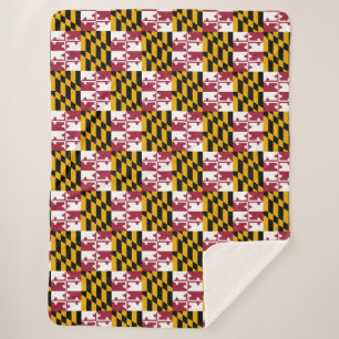 Couverture Sherpa Drapeau du Maryland