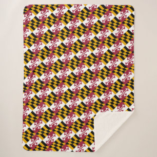 Couverture Sherpa Drapeau du Maryland