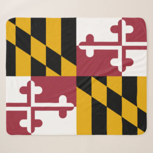 Couverture Sherpa Drapeau du Maryland (États-Unis)