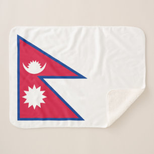 Couverture Sherpa Drapeau du Népal