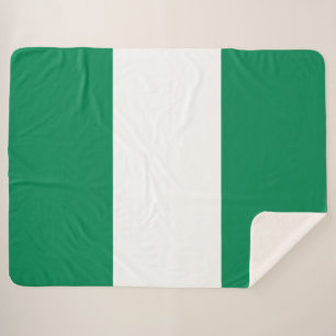 Couverture Sherpa Drapeau du Nigeria