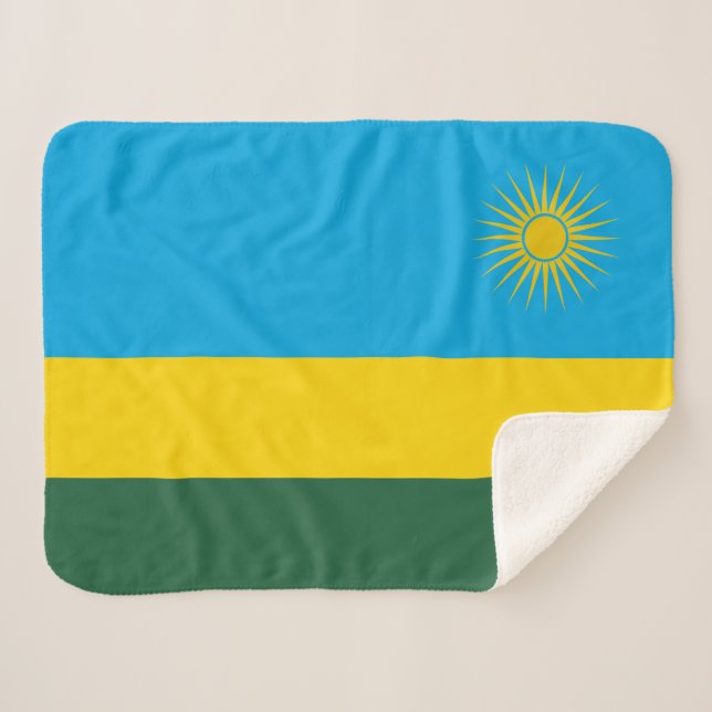 Couverture Sherpa Drapeau du Rwanda (Devant (Horizontal))