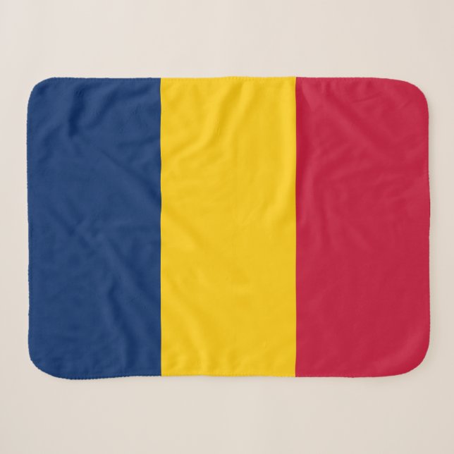 Couverture Sherpa Drapeau du Tchad (Devant (Horizontal))