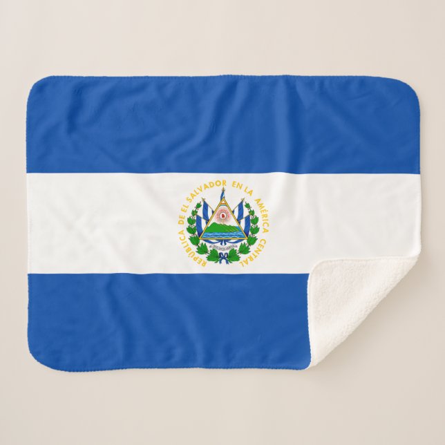 Couverture Sherpa Drapeau El Salvador (Devant (Horizontal))