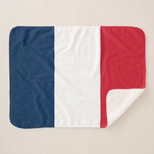 Couverture Sherpa Drapeau français