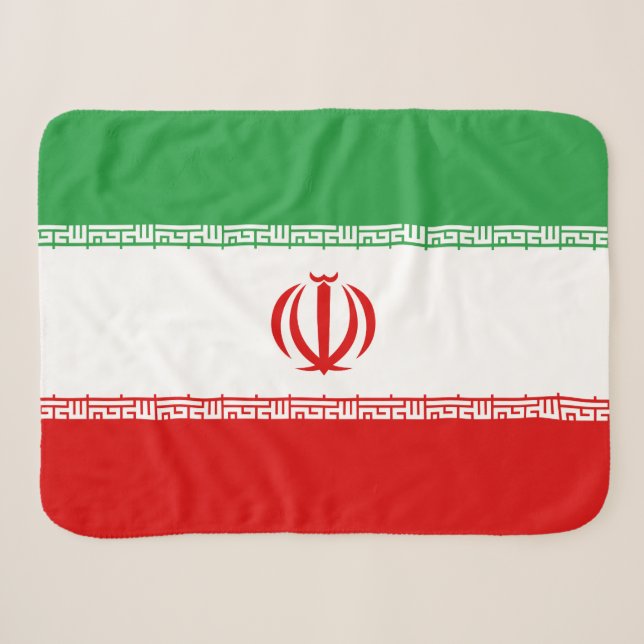 Couverture Sherpa Drapeau Iran (Devant (Horizontal))