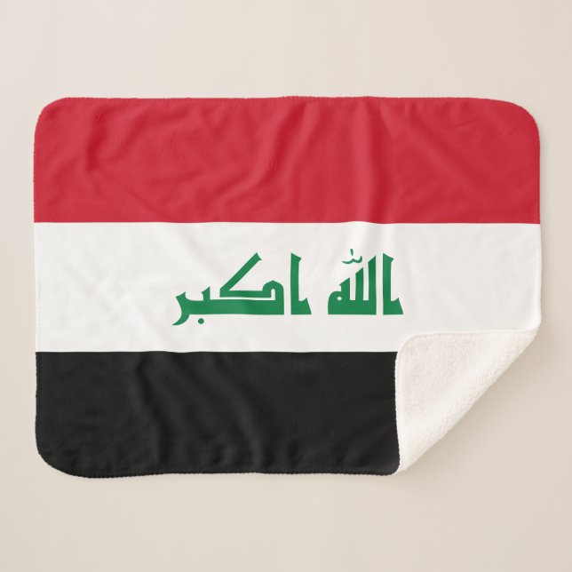 Couverture Sherpa Drapeau Iraq (Devant (Horizontal))