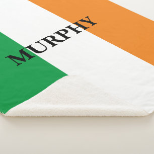 Couverture Sherpa Drapeau irlandais de la coutume de Sherpa