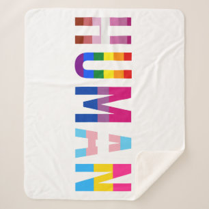 Couverture Sherpa Drapeau LGBT Gay pride Mois Transgenre