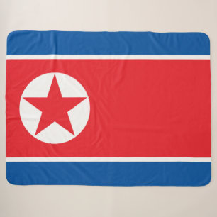 Couverture Sherpa Drapeau nord-coréen