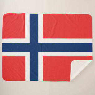 Couverture Sherpa Drapeau norvégien (Norvège)