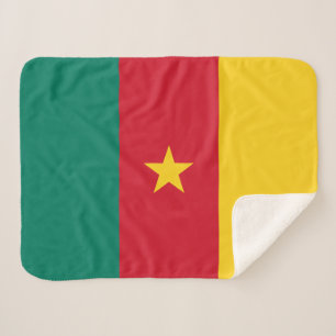 Couverture Sherpa Drapeau patriotique du Cameroun