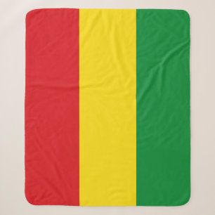Couverture Sherpa Drapeau rastafari éthiopien Rasta