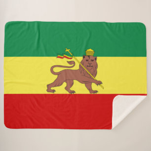 Couverture Sherpa Drapeau rastafarien (Rastafarianisme) (Rasta)