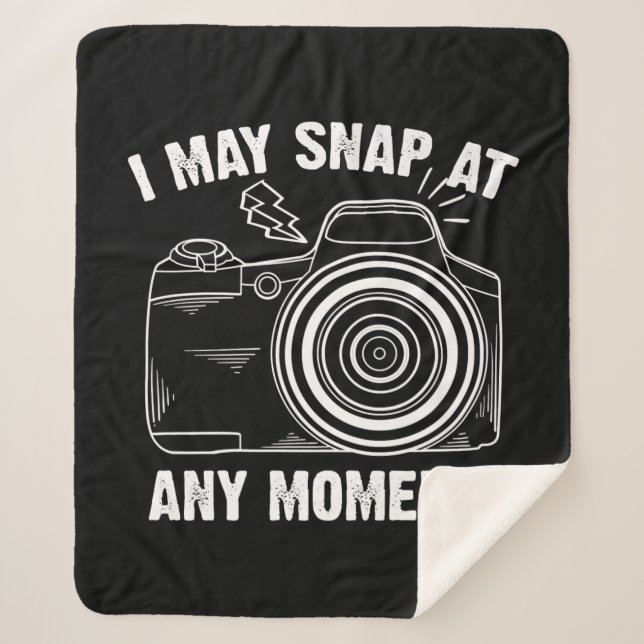 Couverture Sherpa Drôle de cadeau pour les femmes photographes Cool (Devant)