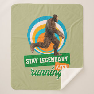 Couverture Sherpa Drôle de motivation de course de Bigfoot