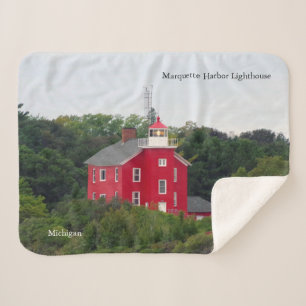 Couverture sherpa du phare de Marquette Harbor