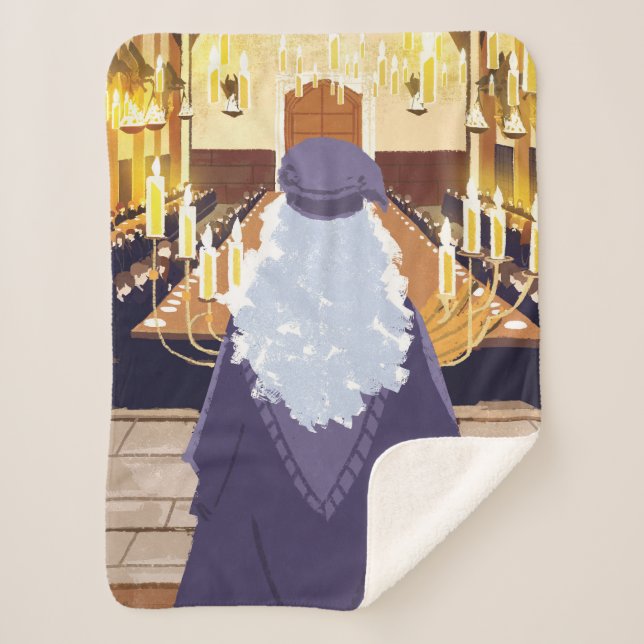 Couverture Sherpa Dumbledore Parlant dans la grande salle Hogwarts (Devant)