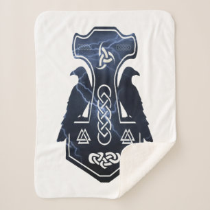 Couverture Sherpa Éclair Boulon Thor's Hammer