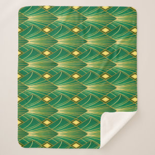 Couverture Sherpa Elégance orientale : Fond d'écran Art Déco