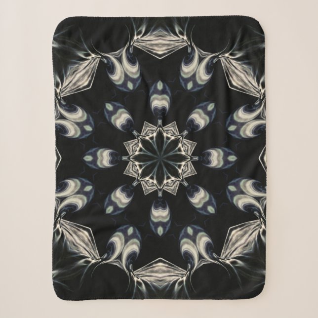 Couverture Sherpa Elégant Mandala (Devant)
