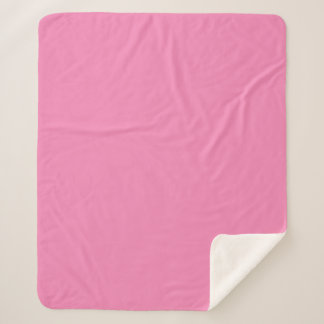 Couverture Sherpa Elegant Soft Pink Throw Blanket - Solid Pastel 
