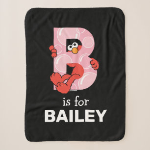 Couverture Sherpa Elmo Alphabet B Bulles