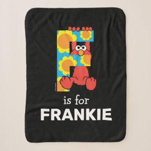 Couverture Sherpa Elmo Alphabet F Fleurs