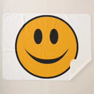 Couverture Sherpa Emoji du visage souriant