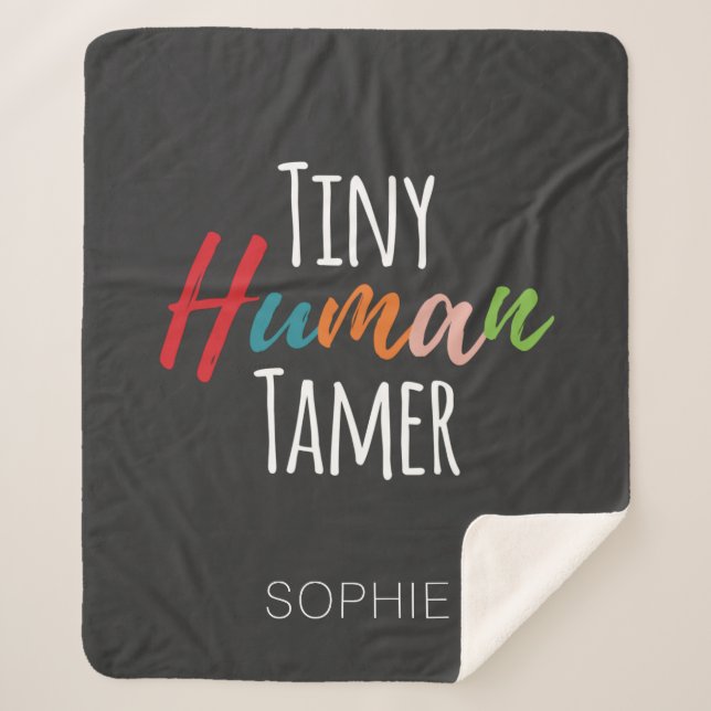 Couverture Sherpa Enseignant de maternelle minuscule Tamer humain pe (Devant)