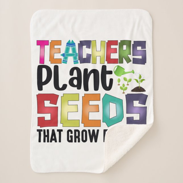 Couverture Sherpa Enseignants Graines Plantes Qui Croissent Pour Tou (Devant)