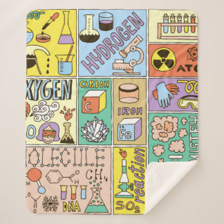 Couverture Sherpa Ensemble de bannières de sciences de la chimie. Ma