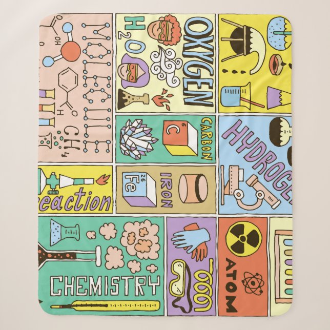 Couverture Sherpa Ensemble d'illustrations Vintages de la chimie (Devant)