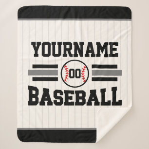 Couverture Sherpa Équipe de joueurs de baseball rétro personnalisés 