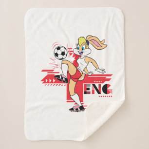 Couverture Sherpa Équipe Lola Bunny Angleterre Graphique de football
