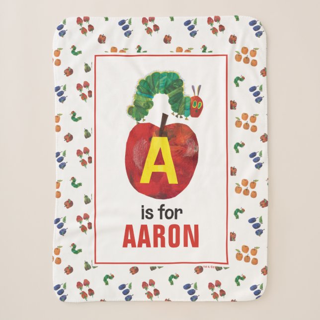 Couverture Sherpa Eric Carle | A est pour Apple (Devant)