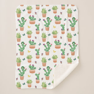 Couverture Sherpa Eric Carle   Caterpillar, Cactus et Papillon Pa