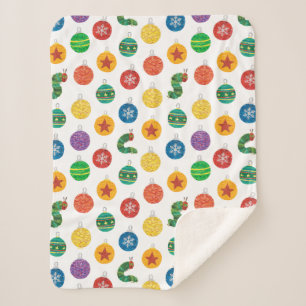 Couverture Sherpa Eric Carle   Caterpillar Motif de Noël