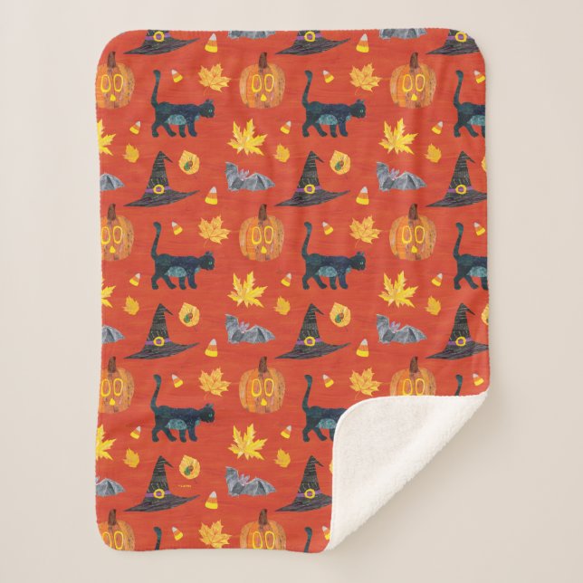 Couverture Sherpa Eric Carle | Caterpillar Motif Halloween (Devant)