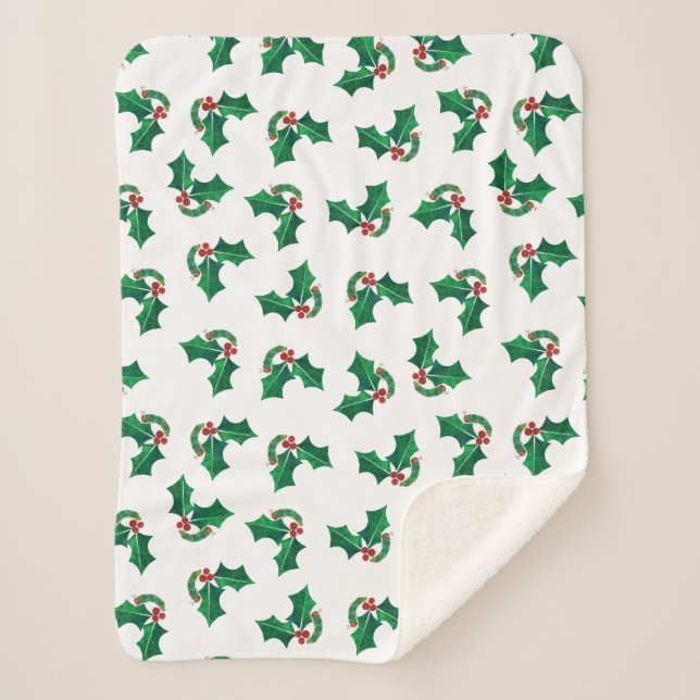 Couverture Sherpa Eric Carle Christmas Caterpillar (Devant)