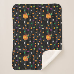 Couverture Sherpa Eric Carle Halloween Polka Motif