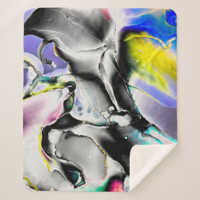 Couverture Sherpa Espace. Arrière - plan blanc brillant. Photo de l' (Devant)