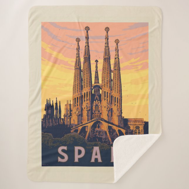 Couverture Sherpa Espagne | Familia Sagrada (Devant)